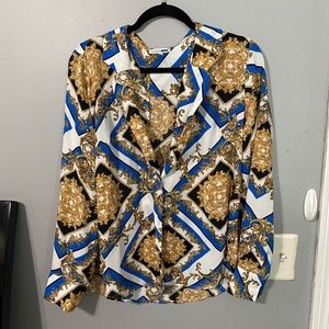 Fashion nova button down blouse